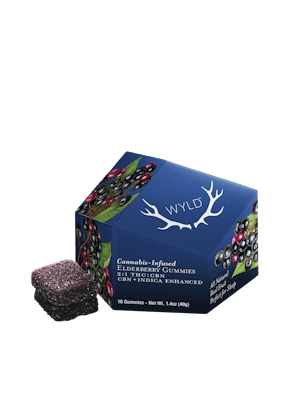 Wyld | 100mg THC / 100mg CBN Gummy | Elderberry (Indica)