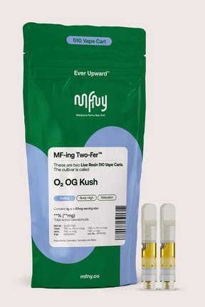 O2 OG Kush Live Resin 510 Cart Two-Fer | .5g | 2pk-1
