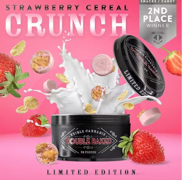 Strawberry Cereal Crunch - 100mg 20pk Indica RSO Fast Acting Chocolates  - Double Baked