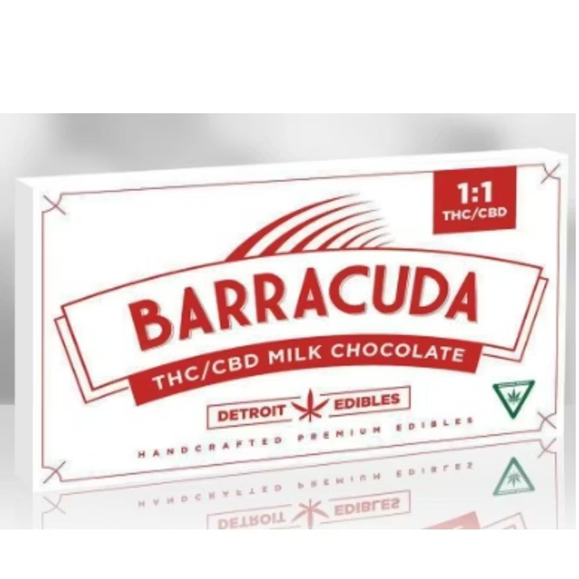 Barracuda Bar | 200mg 1:1 THC/CBD Chocolate Bar | Milk Chocolate