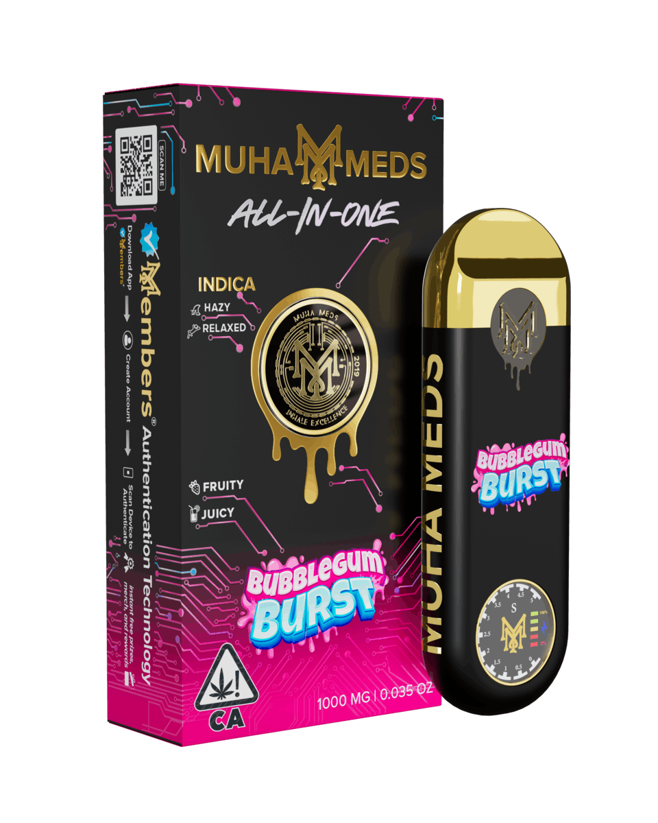 Muha Meds v3 - Bubble Gum Burst - 2g Disposable Vape