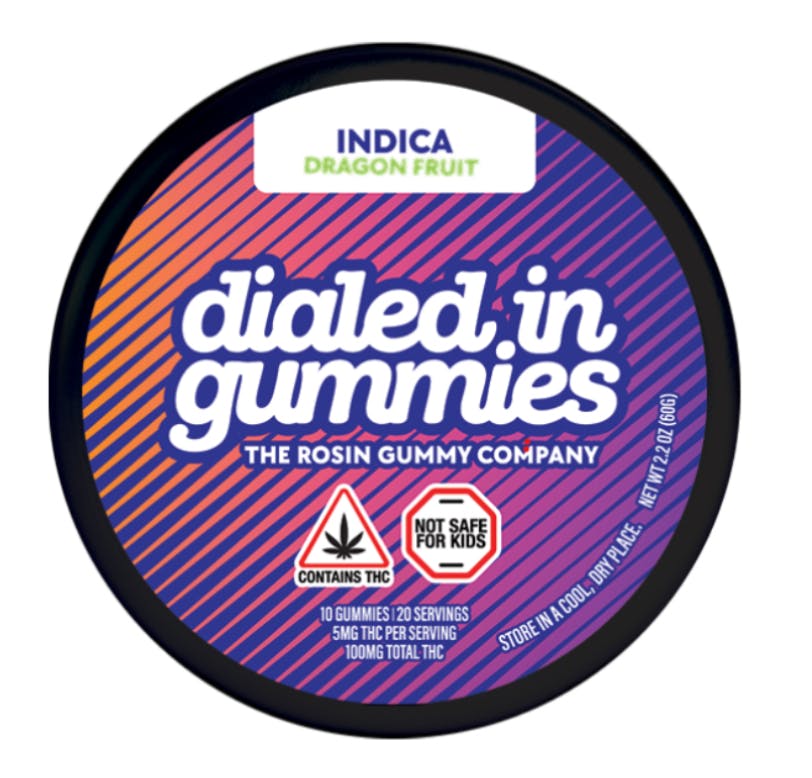 Product Dialed In Classic | Dragon Fruit | Rosin Gummies | 100mg