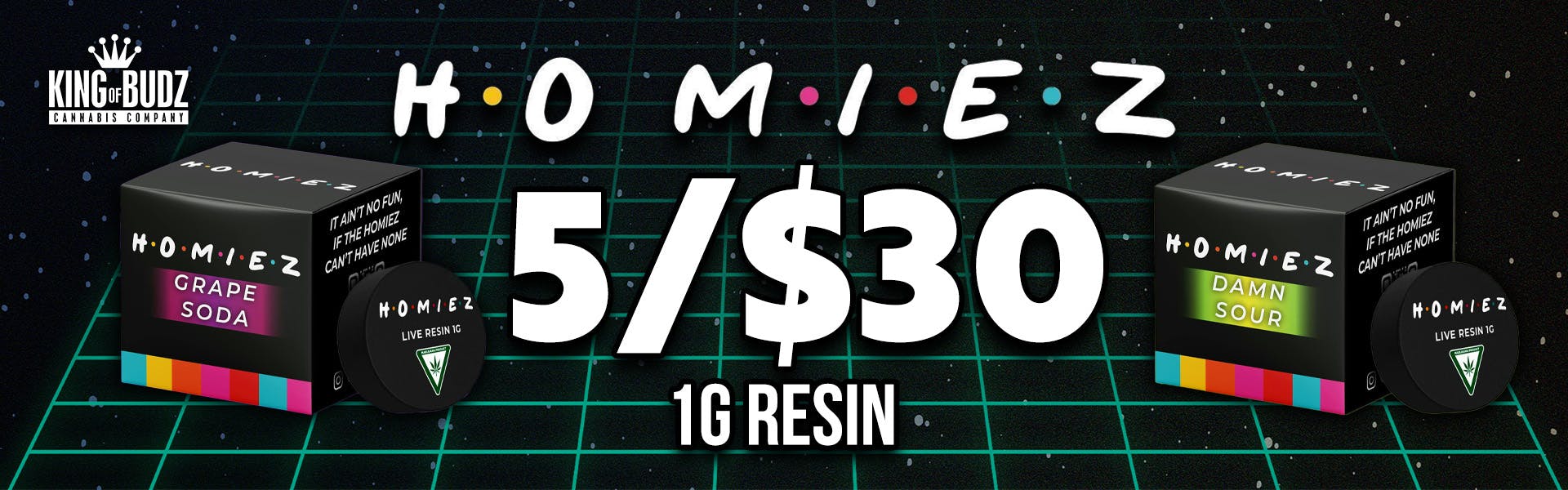 Homiez 1g Live Resin 5/$30