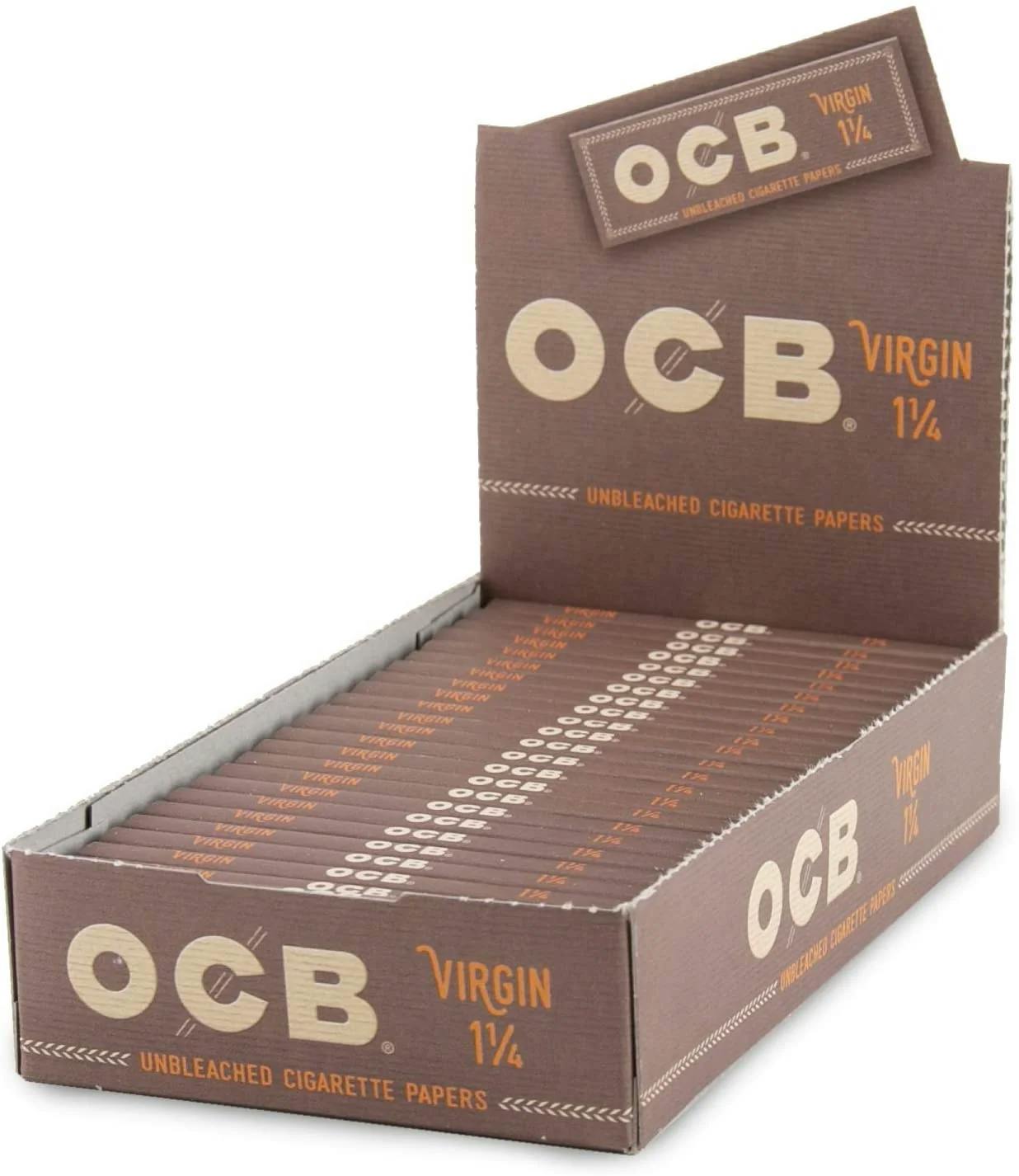 Accessories OCB Virgin Unbleached 1 1/4 Papers + Tips