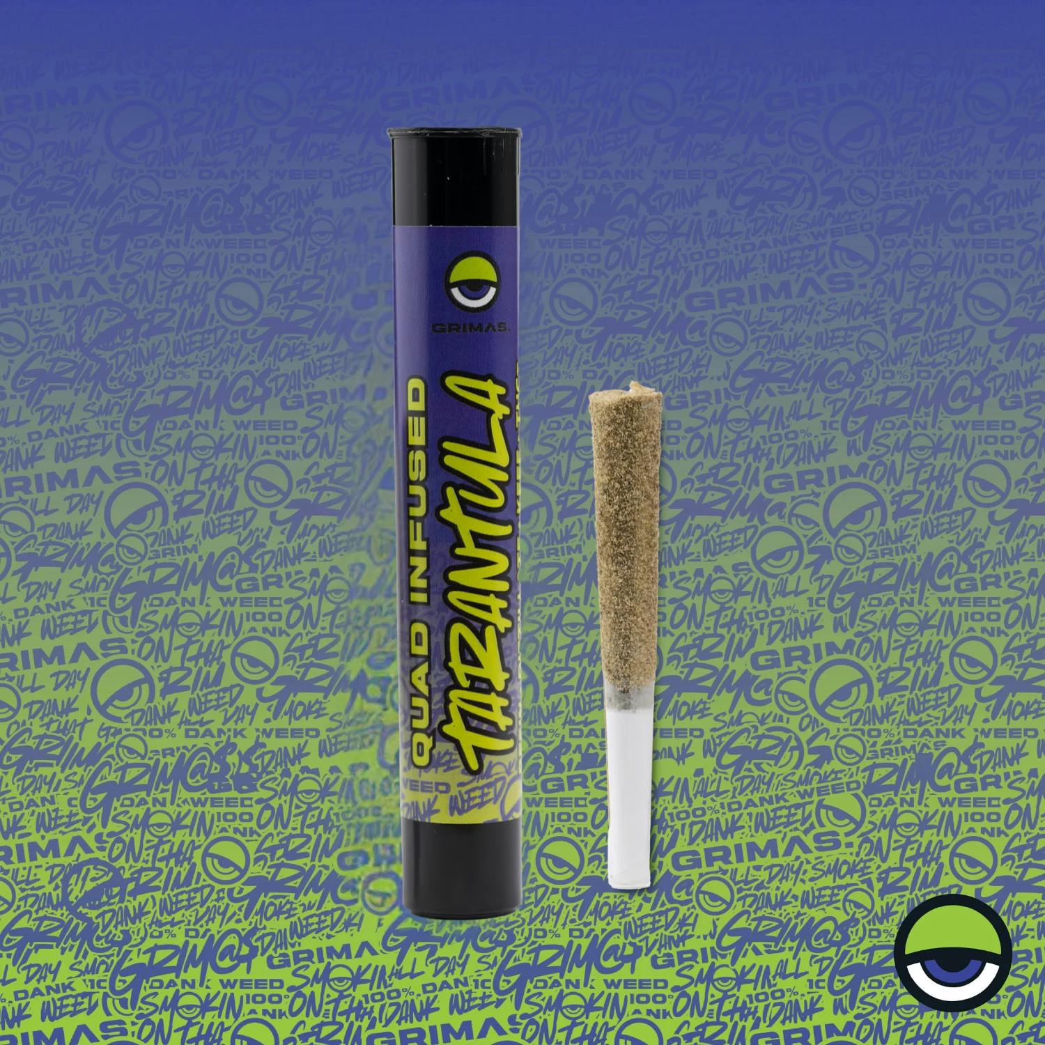 Grimas - Tarantula Infused Preroll - - **PINK STARBURST** (2/$28)
