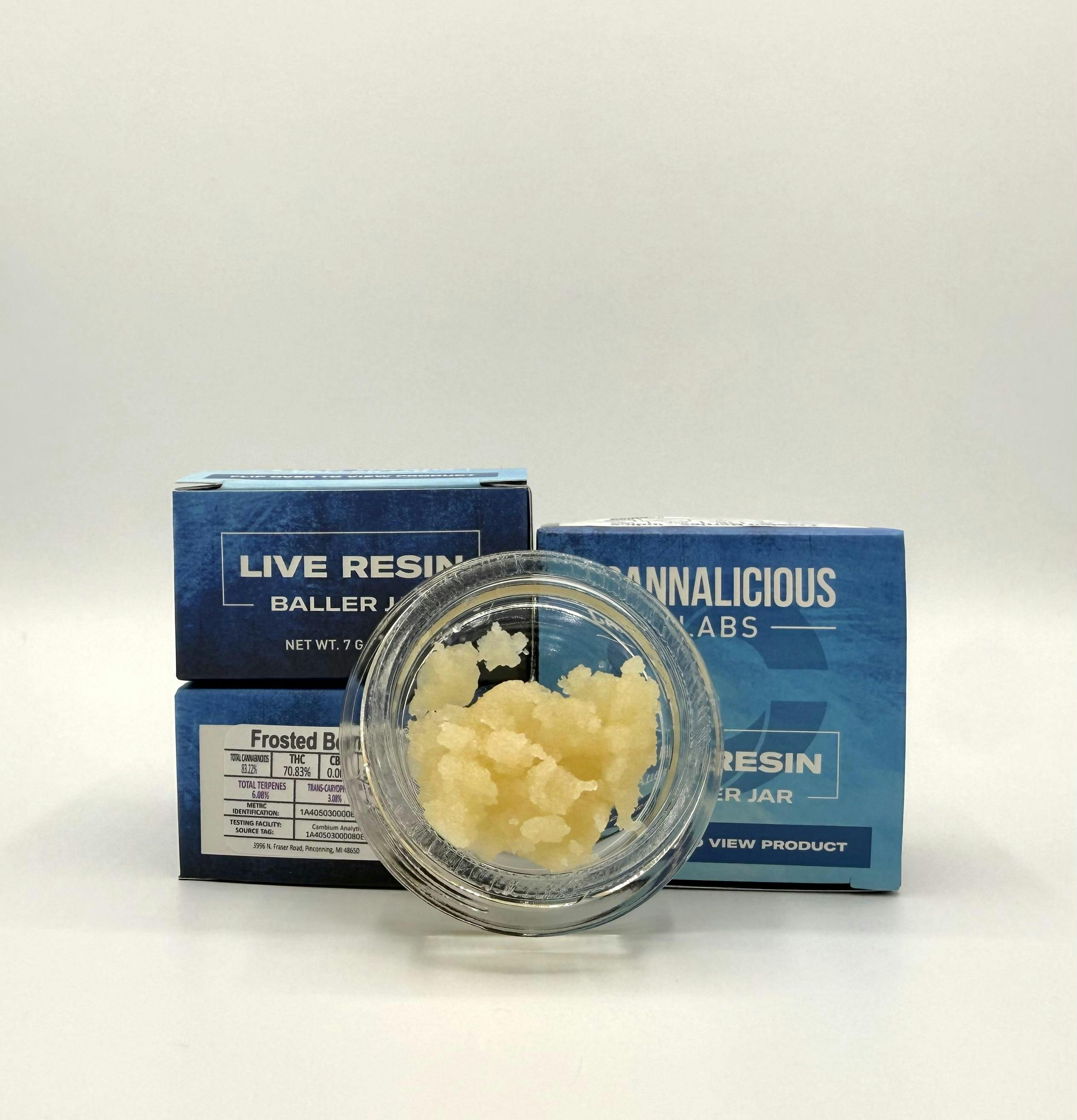 Cannalicious - 7g Live Resin Baller Jar - Frosted Berries