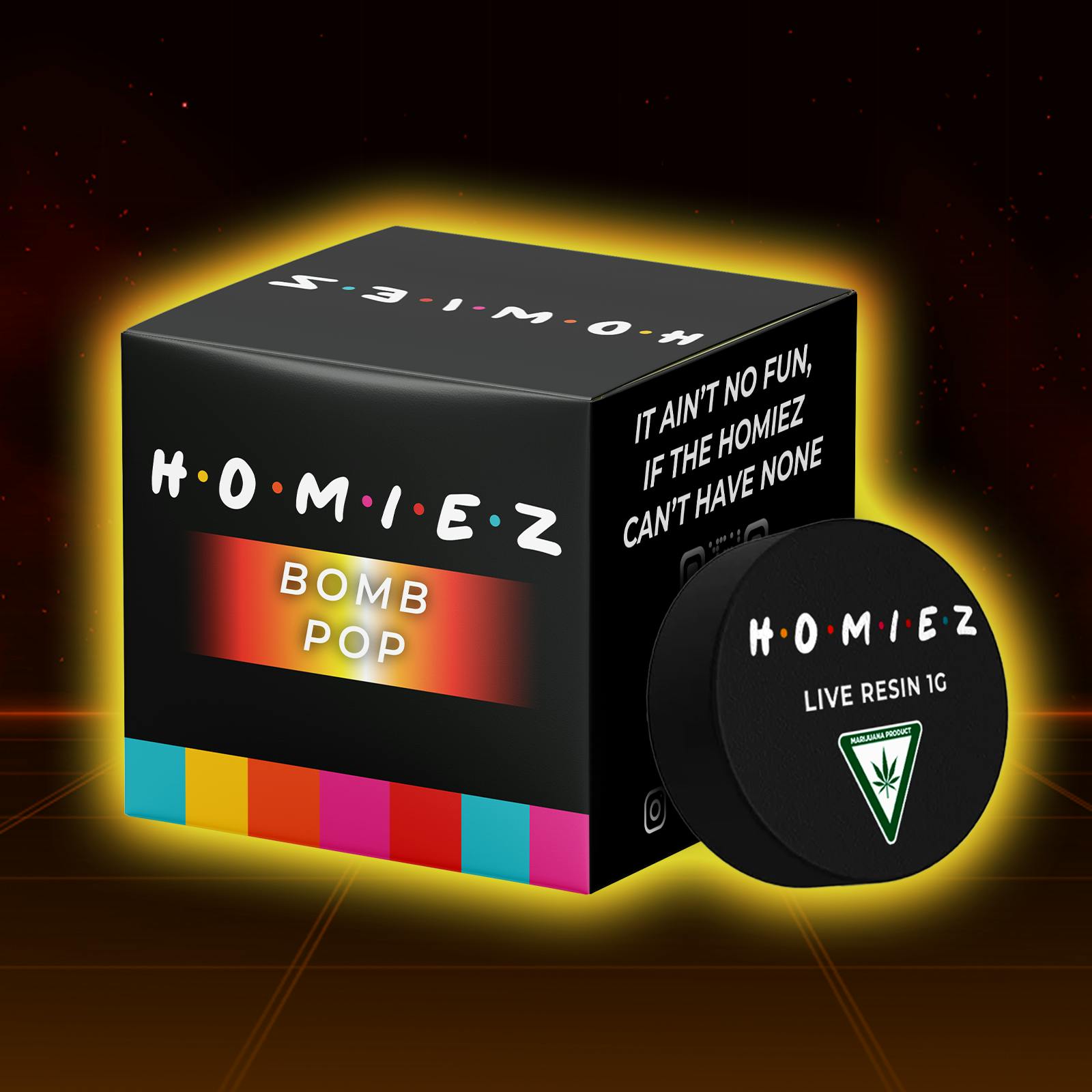 Homiez - 1g Live Resin - Bomb Pop