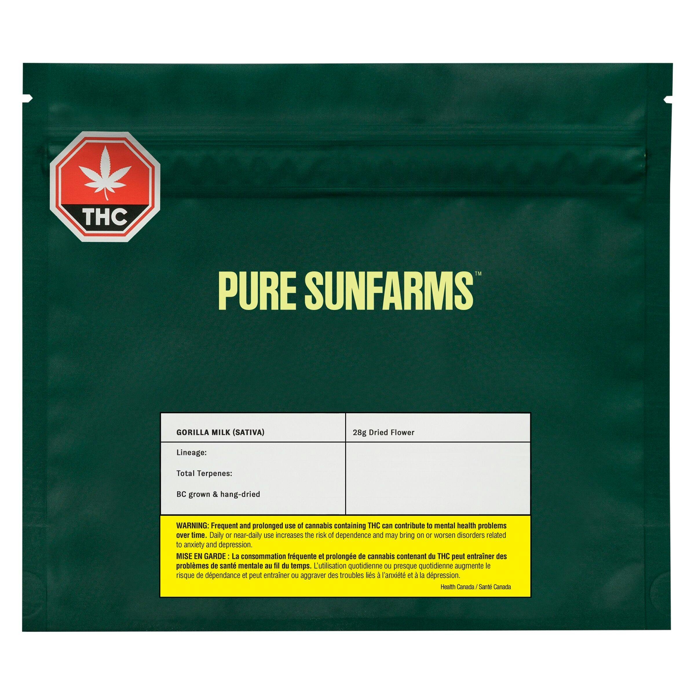 Pure sunfarms - gorilla milk