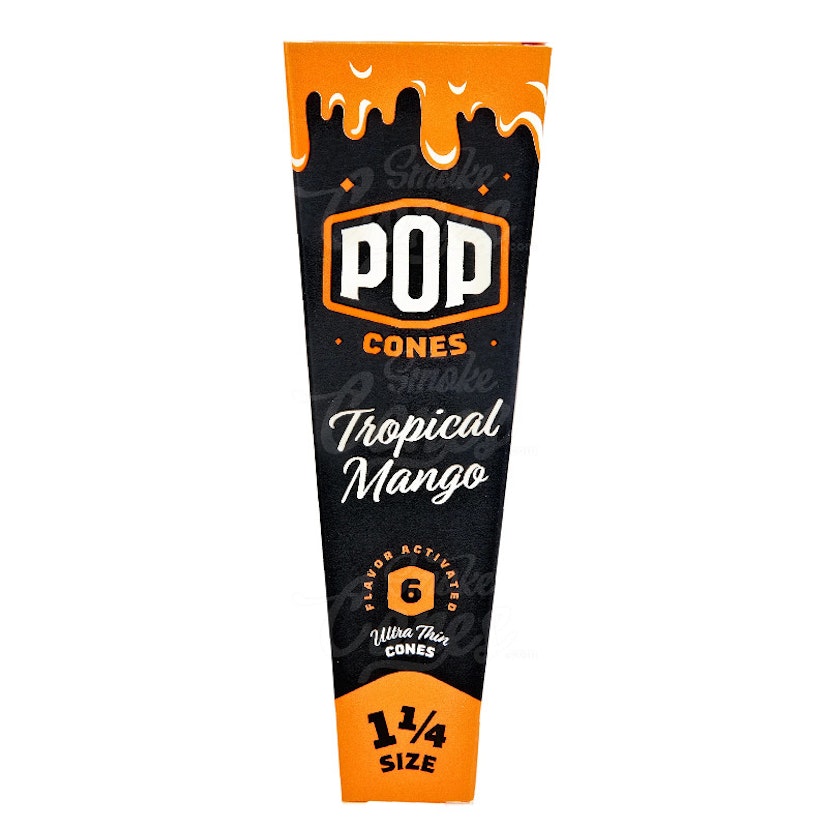 Pop Pre-Rolled Cones 1 1/4 6pk (TROPICAL MANGO)