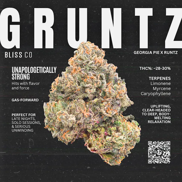 Blissco Bliss Co Flower Gruntz 3.5g (indica hybrid)