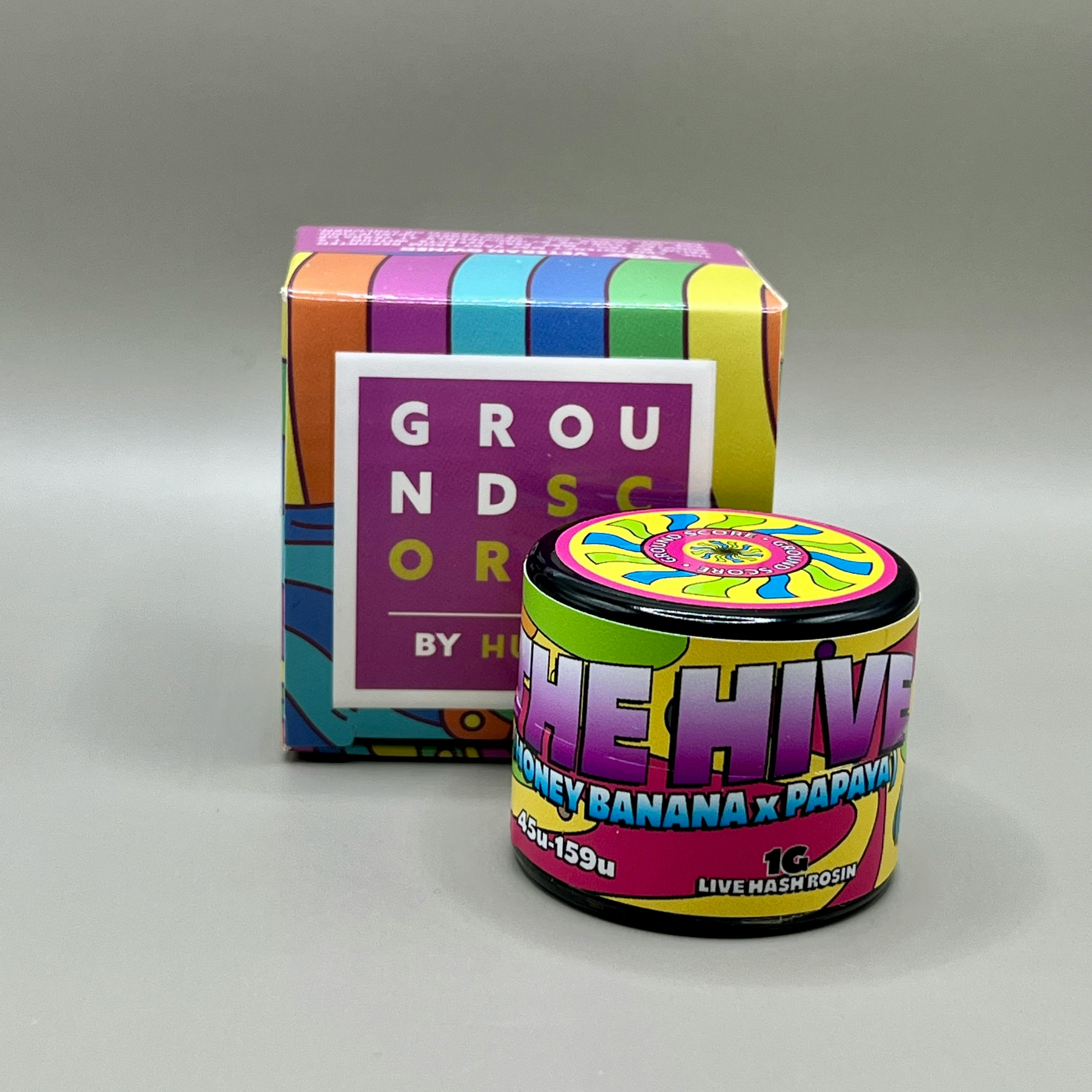Hunna - 1g Live Hash Rosin Ground Score - The Hive
