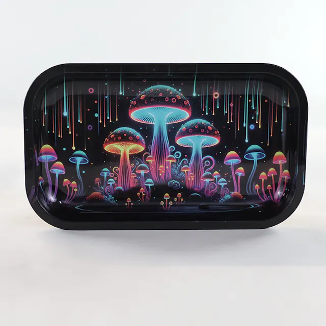 Rolling Tray SirEEL Mushroom 10.6" x 6.3" (hybrid, papers rolling supplies)