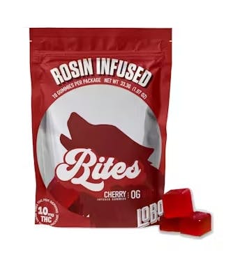 Lobo Live Rosin Infused Gummies | 10mg THC 10 Pack | Indica Cherry