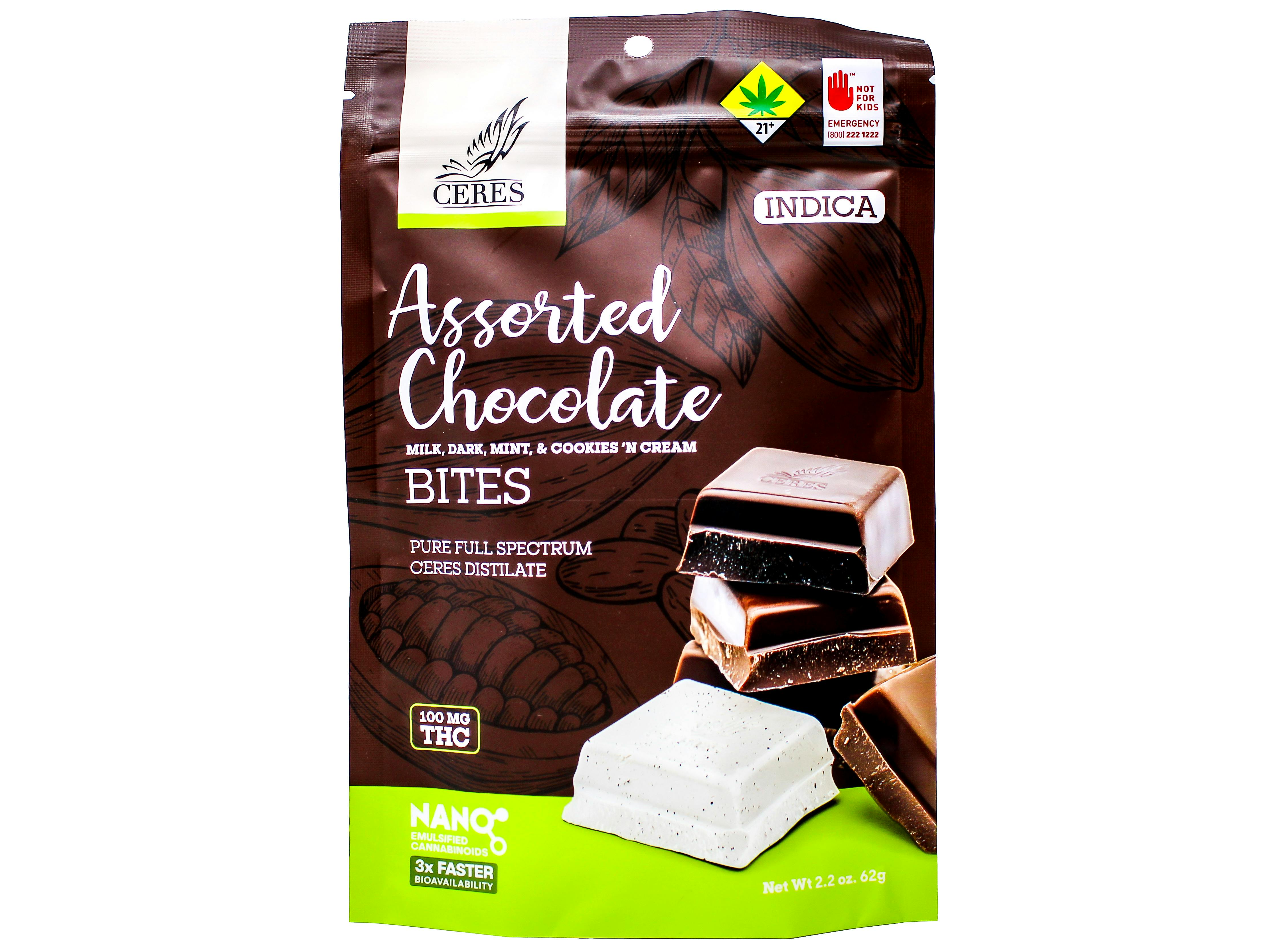 CER Assorted Chocolate Bites Indica 10pk 100mg 5246052968