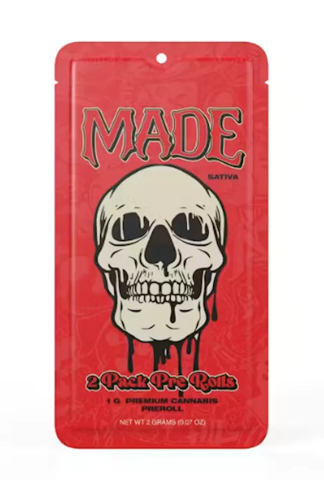 Made Pre-Roll Pack Cream Smoothie 2pk/1g (sativa, packs)