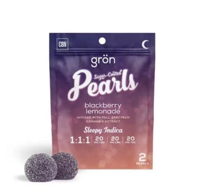Pearls | Mini 2pk | Blackberry Lemonade | 20mg | 1:1:1 CBD:CBN:THC