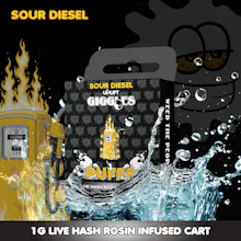 Giggles - 1g Live Rosin Cart - Sour Diesel