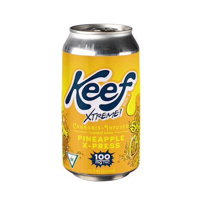 Keef - 100mg Soda - Pineapple X-Press Xtreme - EDIBLES by Keef at King of Budz