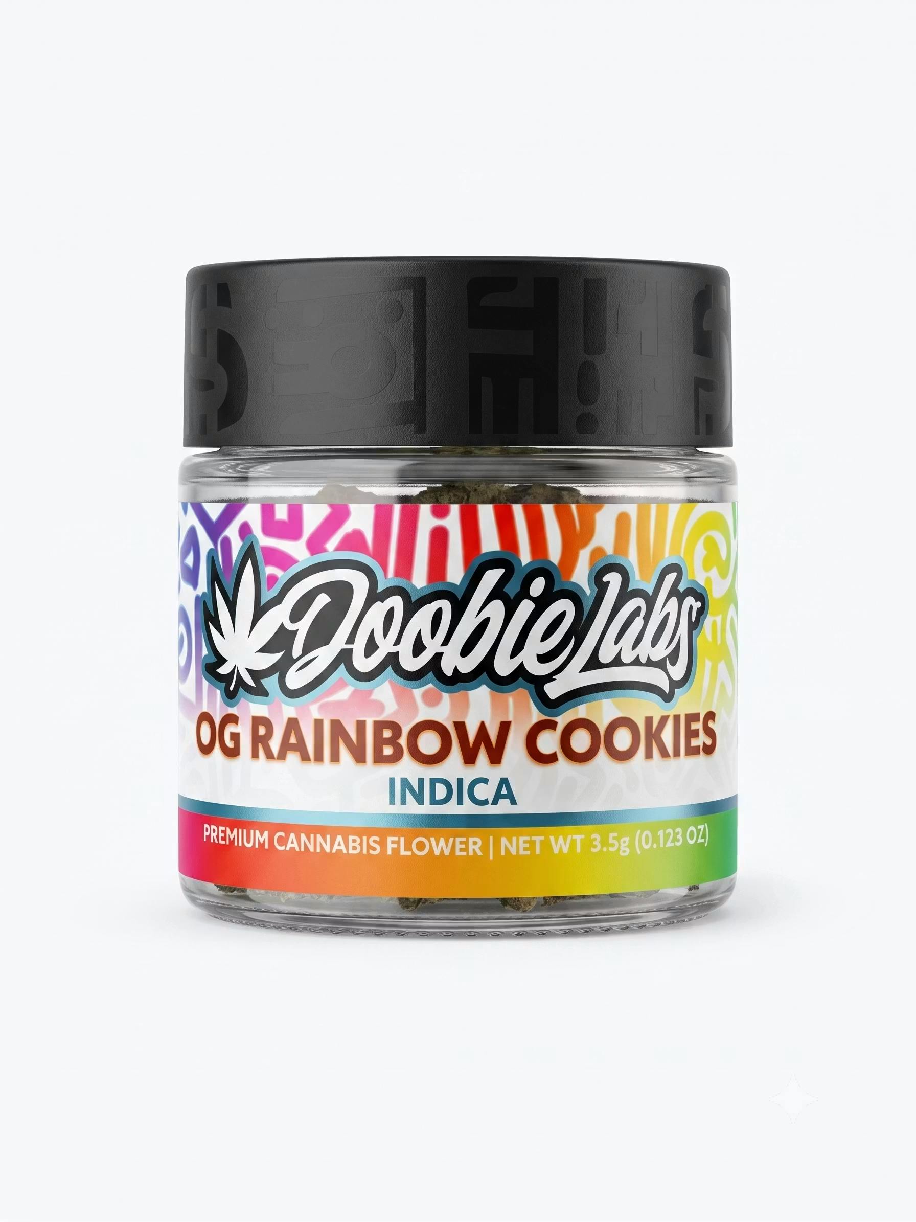 Doobie Labs | Flower | Jar | OG Rainbow Cookies | 3.5g | Indica | THC 32.53%Doobie LabsIndicaTHC: 32.53%Buy Any 5 3.5G get 15% OFF+2