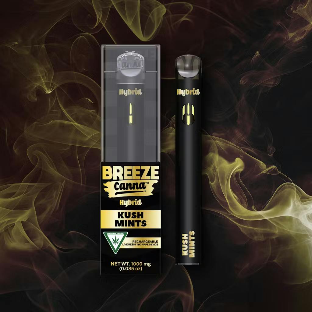 Breeze - 1g Live Resin Disposable - Kush Mints