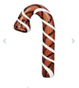 Candy Cane Glass Hand Pipe