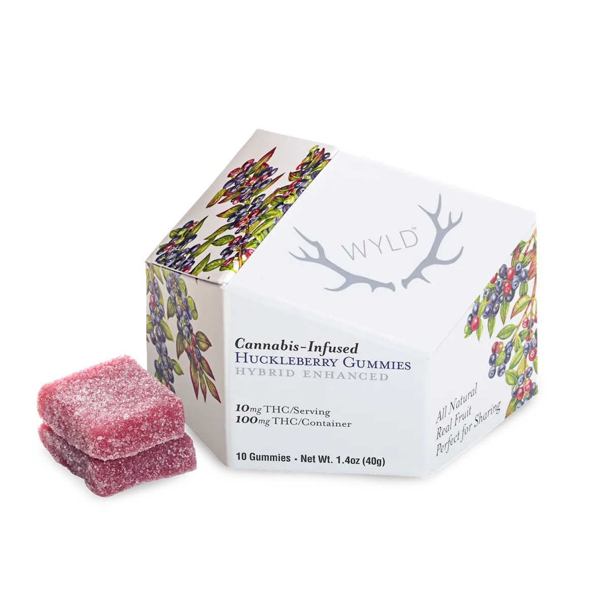 Huckleberry Hybrid Enhanced Gummies .1g Edibles | Wyld