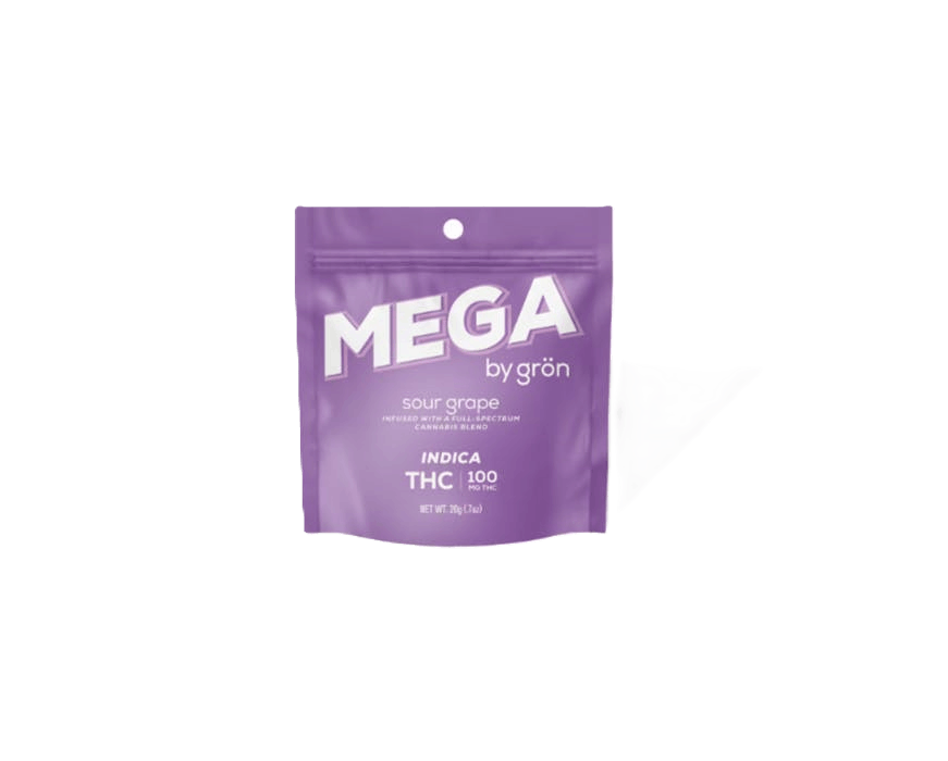 Grön | Mega Sour Grape |  2 pack 100mg