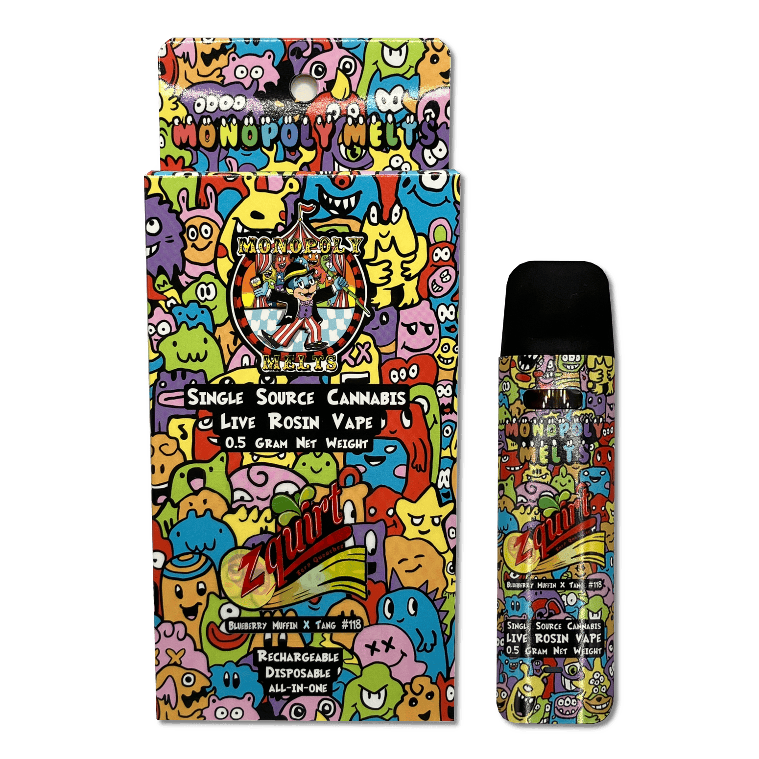 Product: Monopoly Melts | Live Disposable - 0.5g - Zquirt
