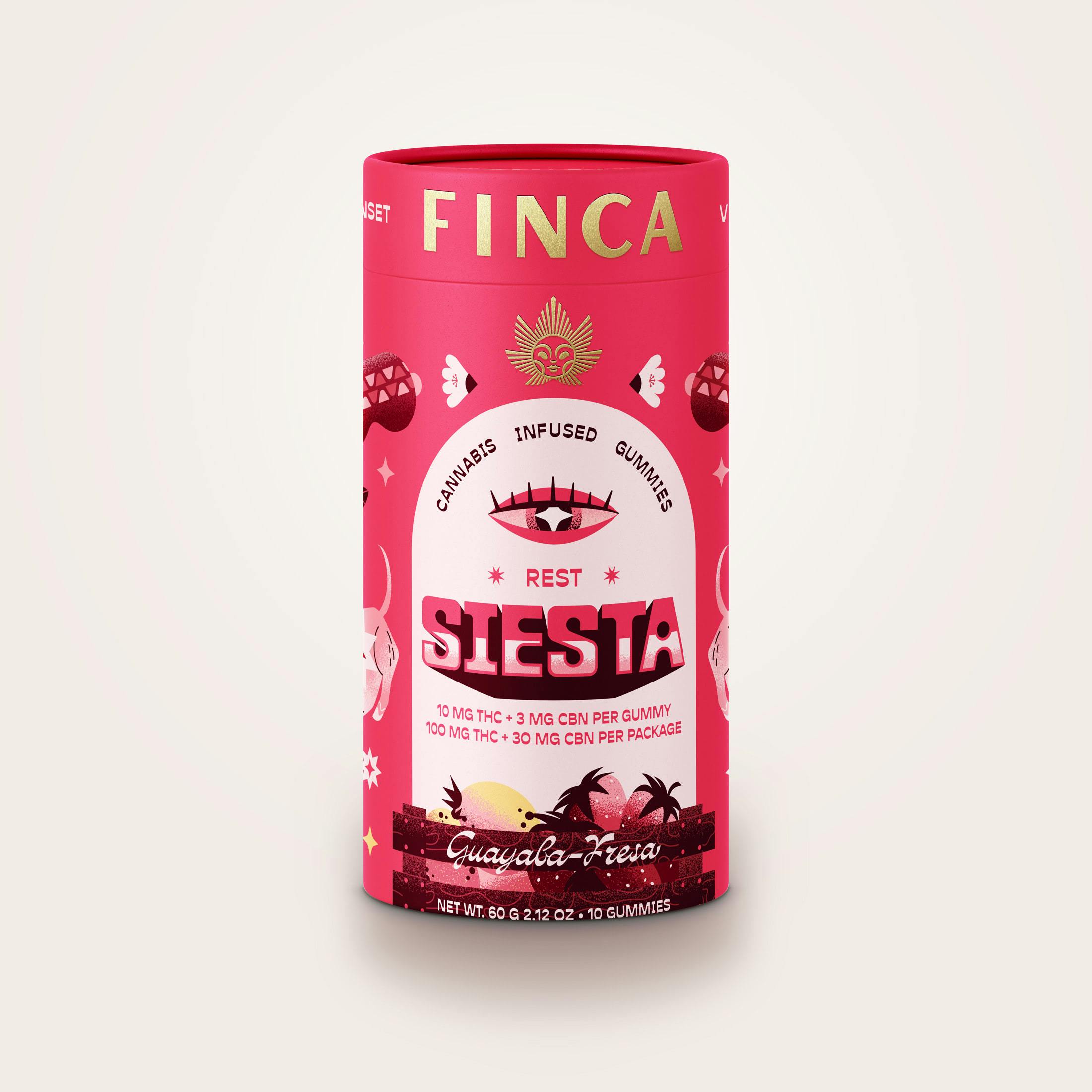 Edibles | Finca | Siesta Guava Strawberry Rest | 10pc | 10mg