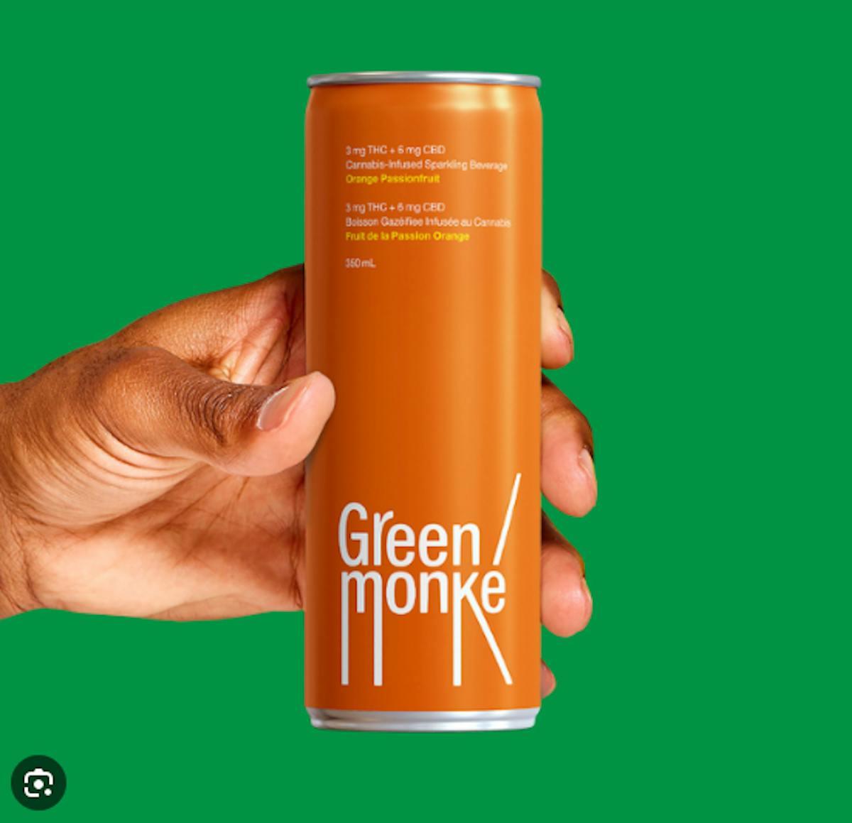 Image of Green Monke’ | Beverage | Orange Passionfruit 12oz | 5mg