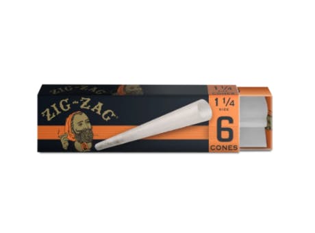 Zig Zag | Ultra Thin Cones (6pk) - 1 1/4 Size