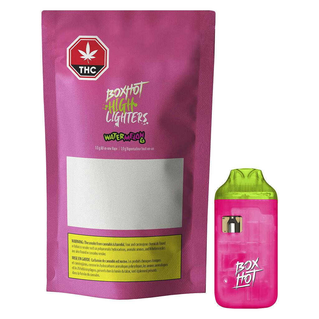 Boxhot highlighters - watermelon g all-in-one vape