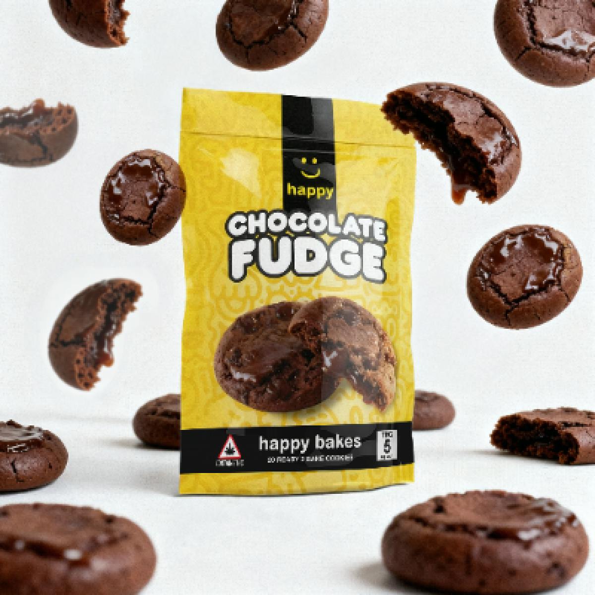 Product: *Happy | Chocolate Fudge | Ready2Bake Cookie Dough - 100mg