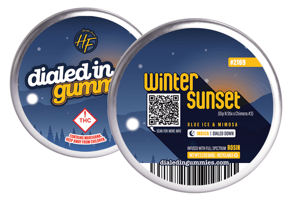 Photo of Dialed In – Rosin Gummies – Winter Sunset (I) 100mg