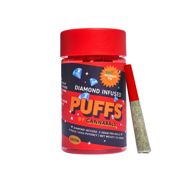 Cannabals Georgia Pie - Diamond Infused Pre Rolls - - 7pk