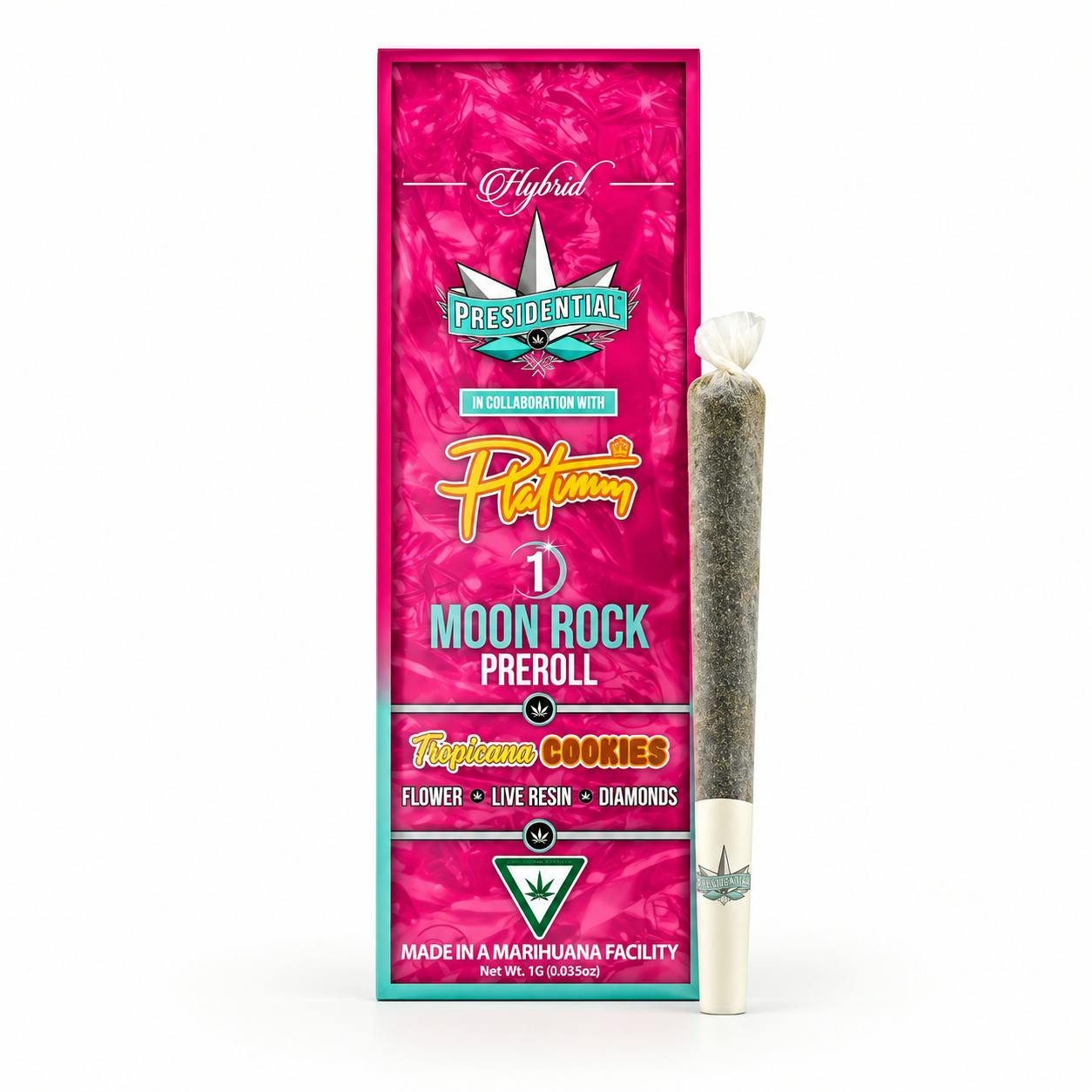 Presidential - 1g Moon Rock Infused Preroll - Tropicana Cookies