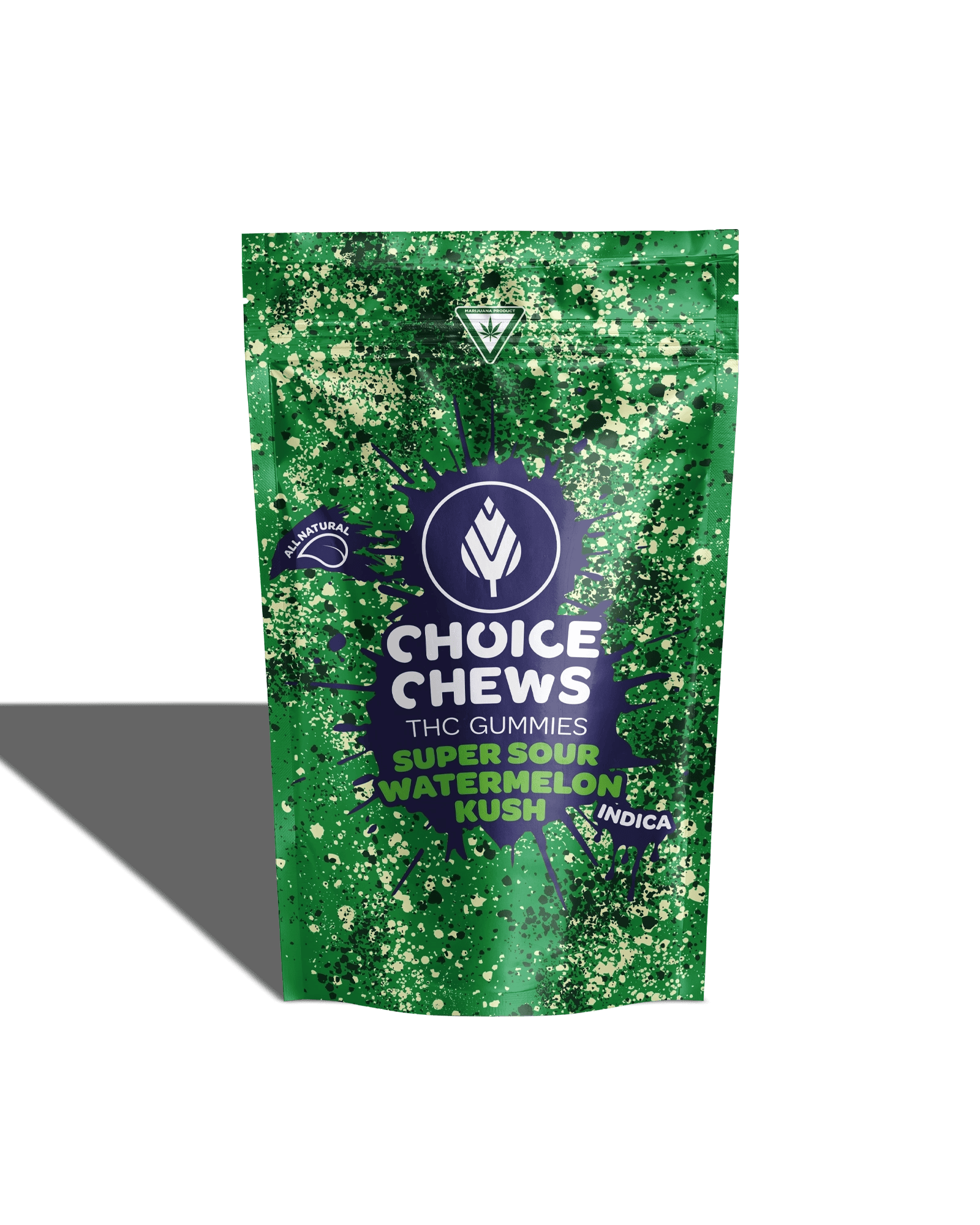 Choice Chews CHOICE CHEWS | SUPER SOUR WATERMELON KUSH - GUMMIES | 200MG | INDICA — EDIBLES
