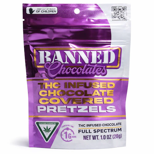 Banned - 200mg Chocolate Covered Pretzels - Milk Chocolate