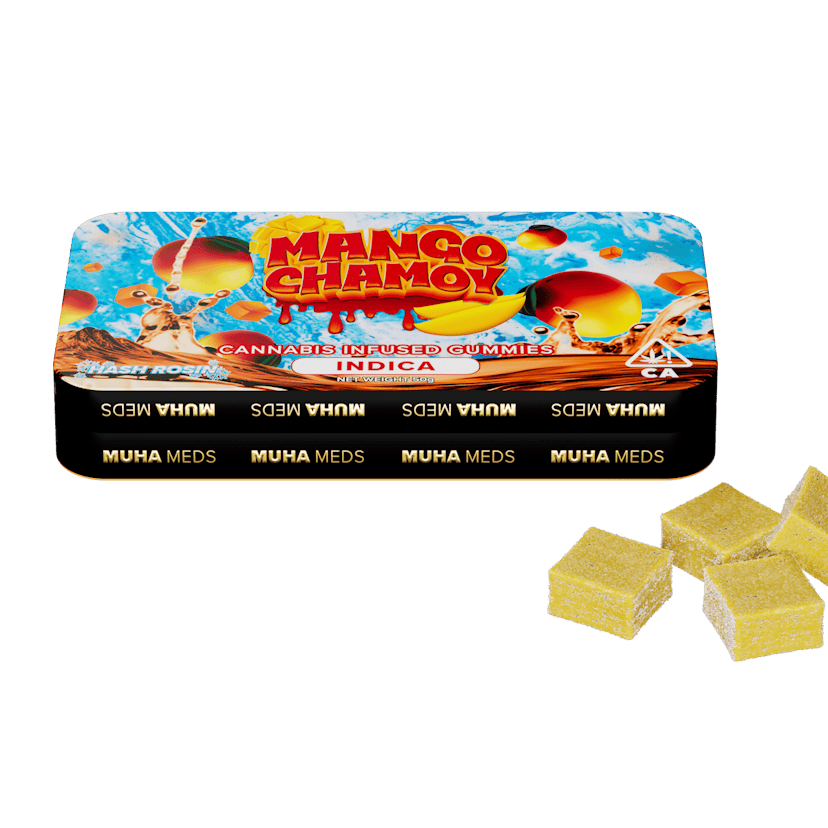 Muha Meds | 200mg Hash Rosin Gummies | Mango Chamoy