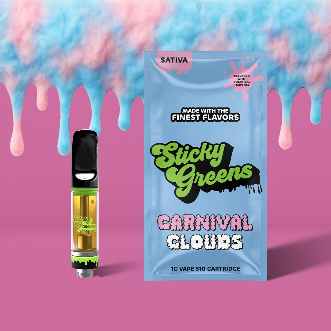 Sticky Greens | Carnival Clouds | Vape Cartridge 1g | Citi Roots