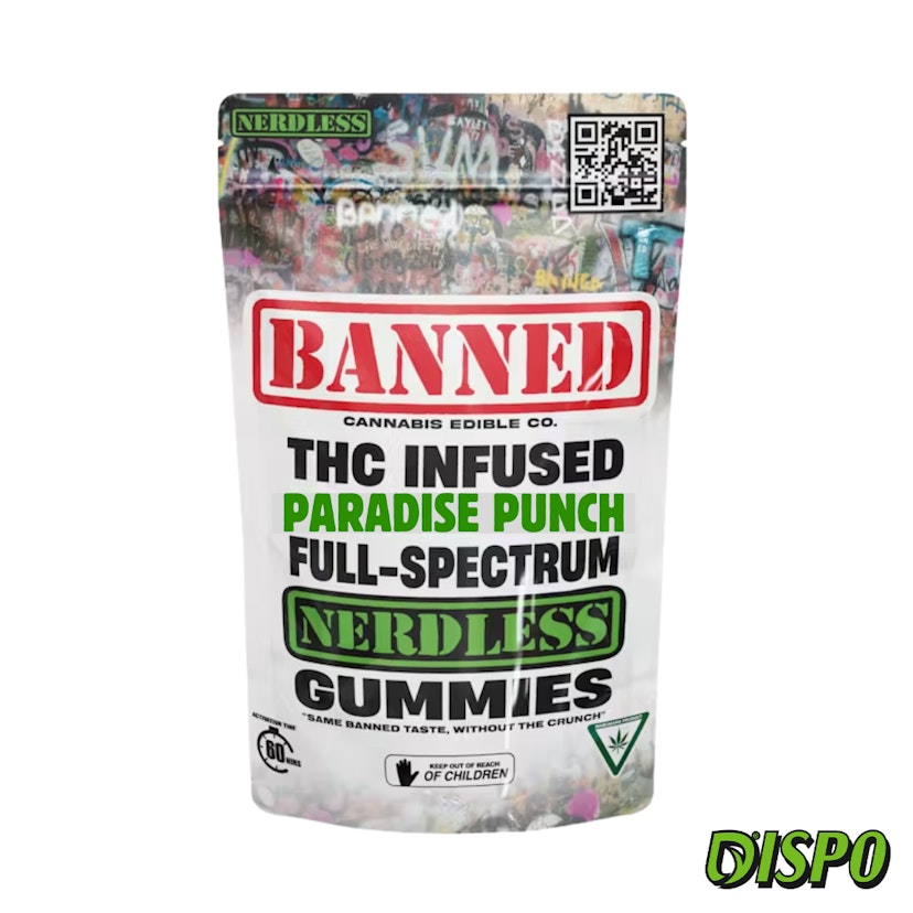 Banned: Singles - Paradise Punch Nerdless 200mg Gummy