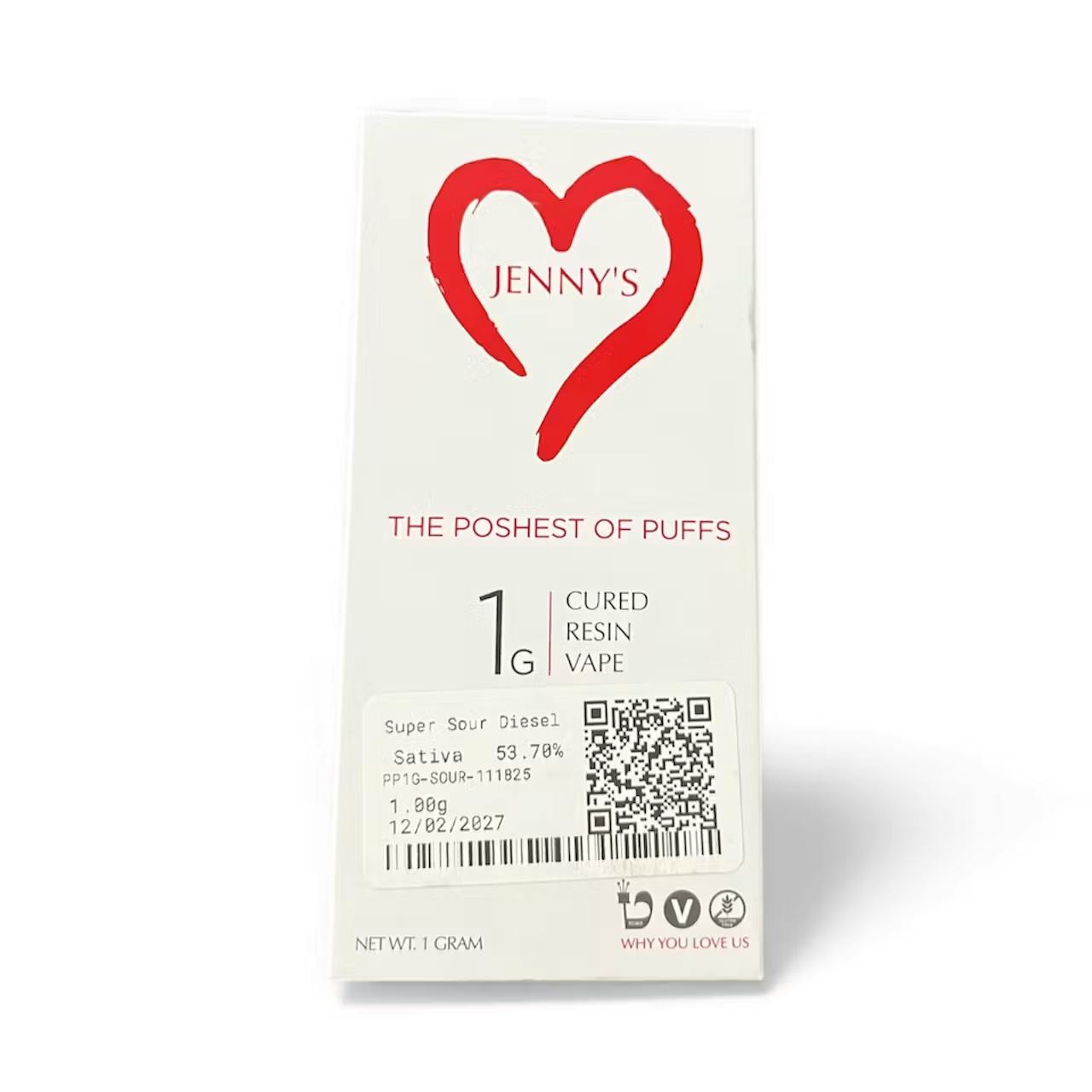 Jenny Loves Me Jenny’s Super Sour Diesel Posh Puff Cured Resin