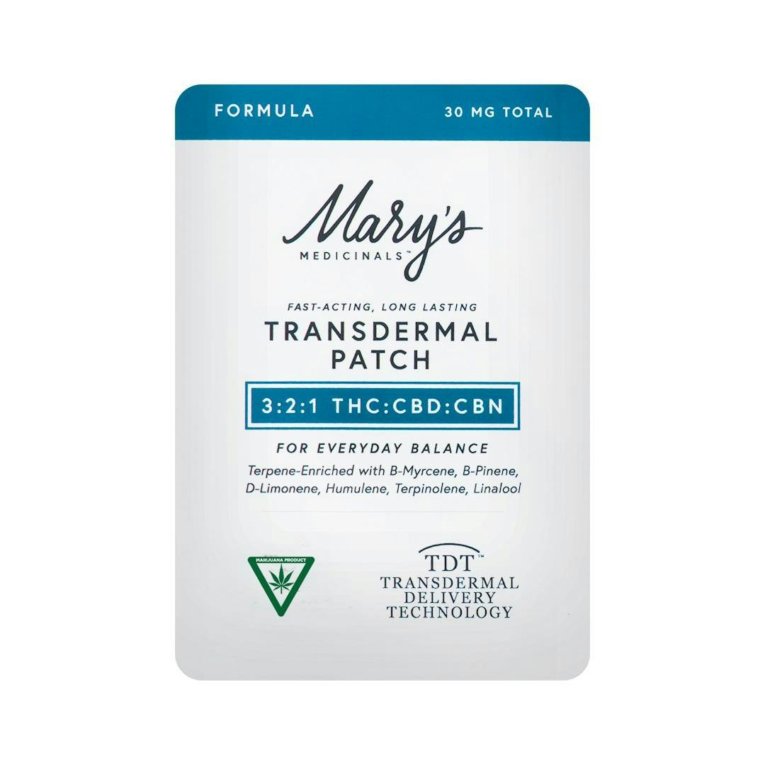 Mary's Medicinals - 15mg THC:10mgCBD:5mgCBN Patch - Formula 3:2:1
