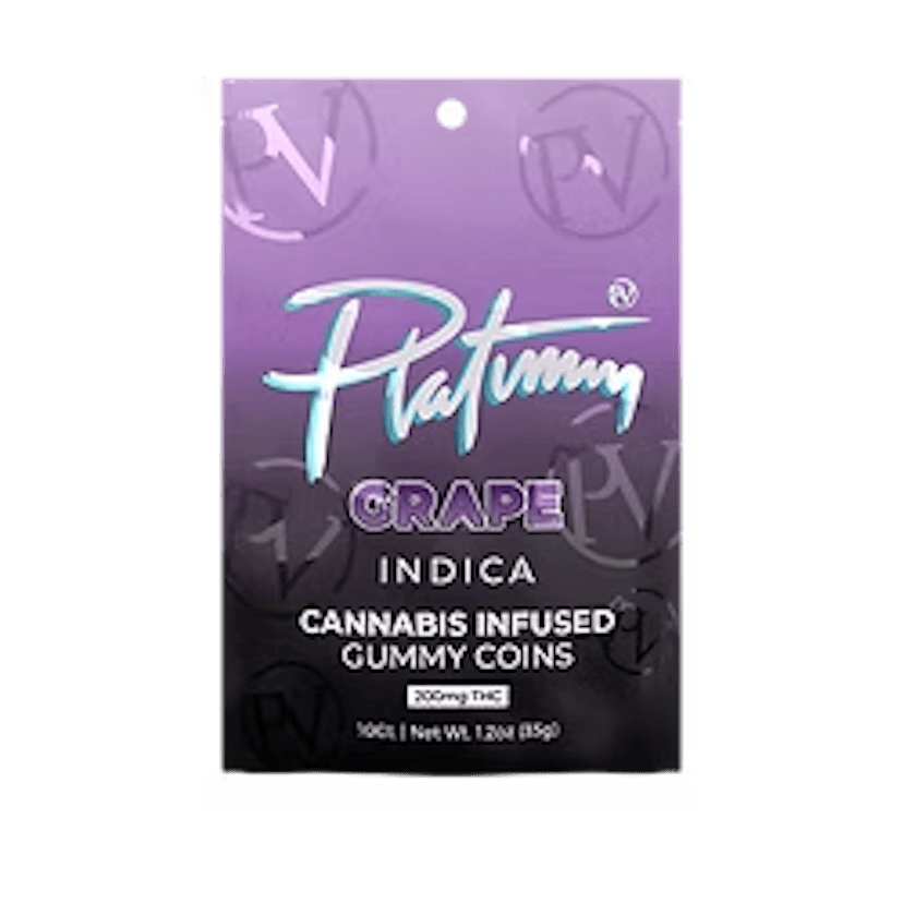 PLATINUM VAPE | 200MG GUMMIES | GRAPE (INDICA)