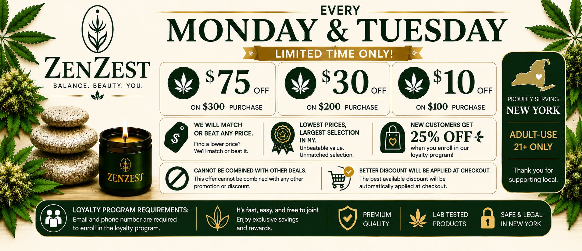 Spend $100, Save $10