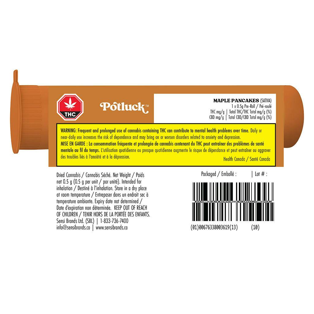 Potluck - maple pancakes pre-roll - 1x0. 5g