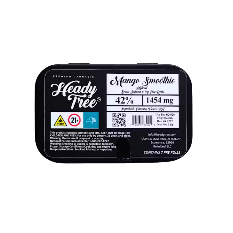 Heady Tree | Dream n' Sour | Infused Pre-Roll 7 Pack | 3.5g