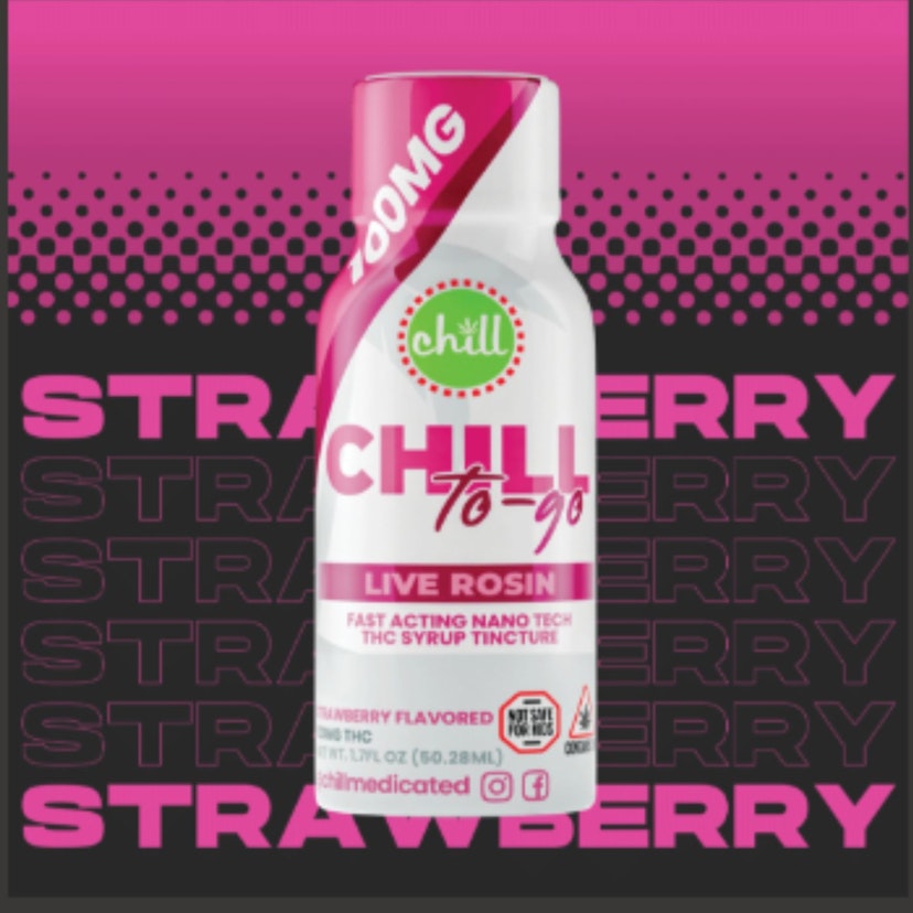 Chill Medicated - Strawberry To Go Hash Rosin Syrup 100mg