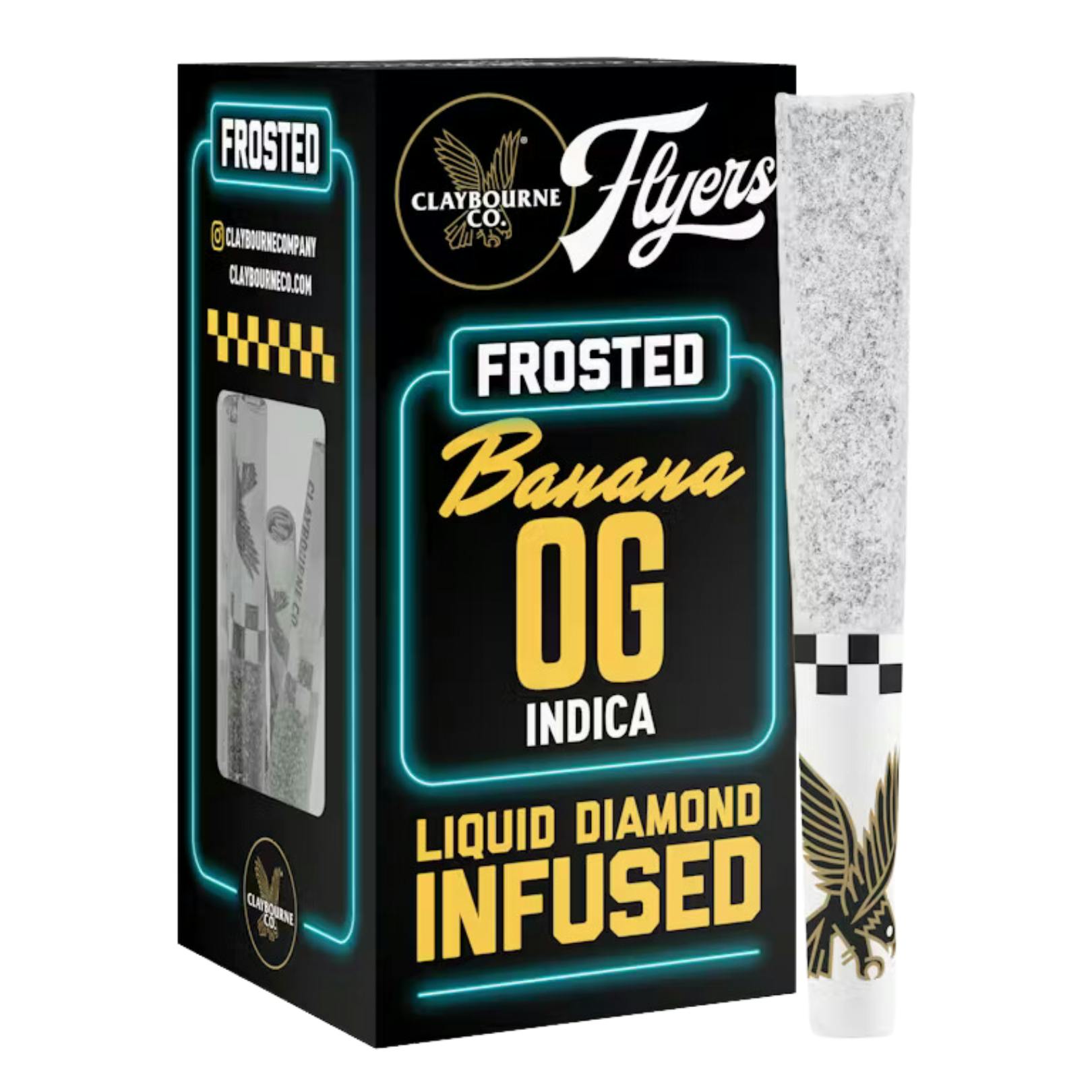 BANANA OG LIQUID DIAMOND INFUSED THCa DUSTED 5PK PREROLLS