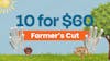 10 Farmers Cut 1G Pre-Rolls for $60